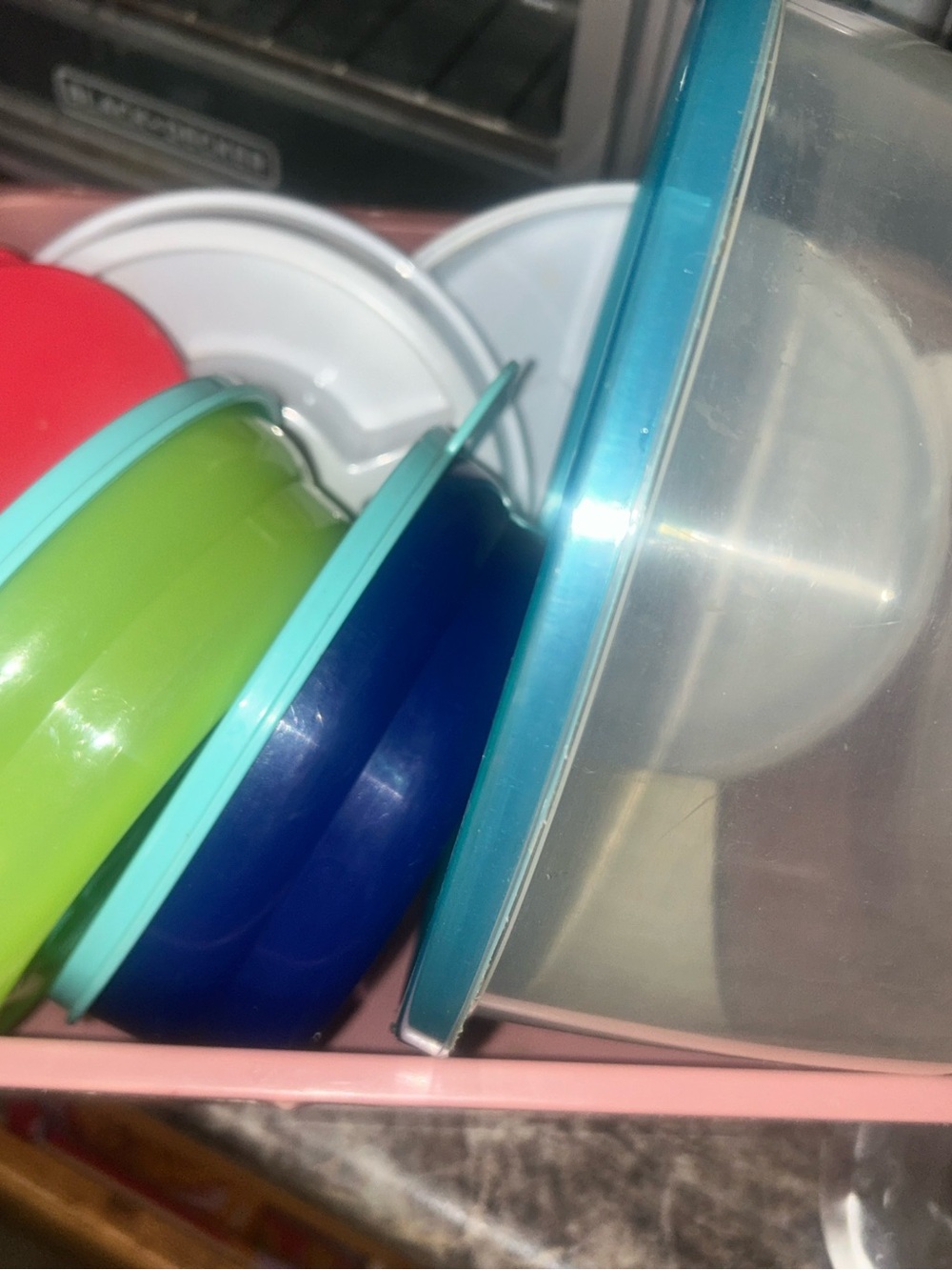 Colorful Stackable Plastic Bowls - TUPPERWARE AND OTHERS ASSORTED